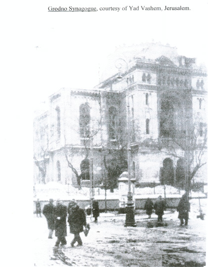 The Great Synagogue of Grodno — historical photograph